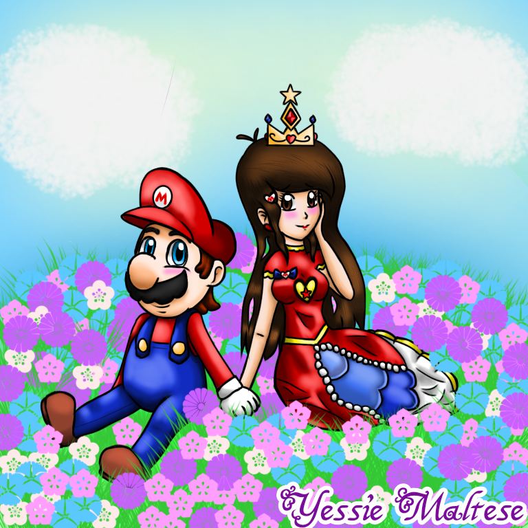 Floral Love ~Mario X Princess Lovestar~ (Request)