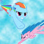 Rainbow Dash and Firefly wallpaper