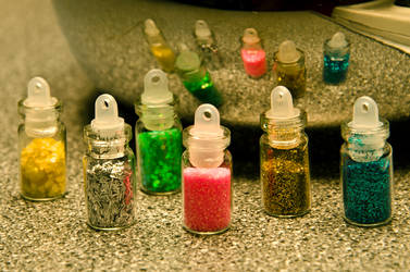 Glitter Dust Bottles by Decembergirl2011