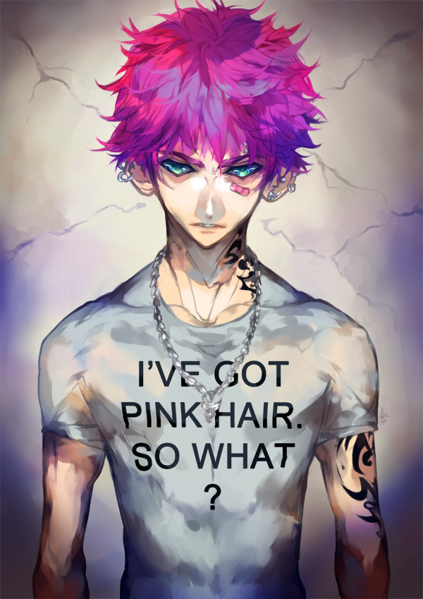 Pink hair