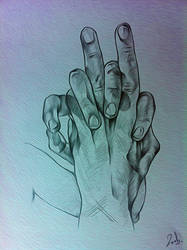 Traditionnal art - hand pose