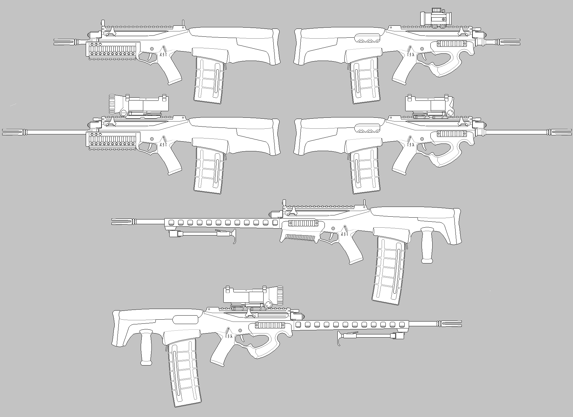 SA-AR-1 ''Doberman'' Mod 3 family w/ old stock