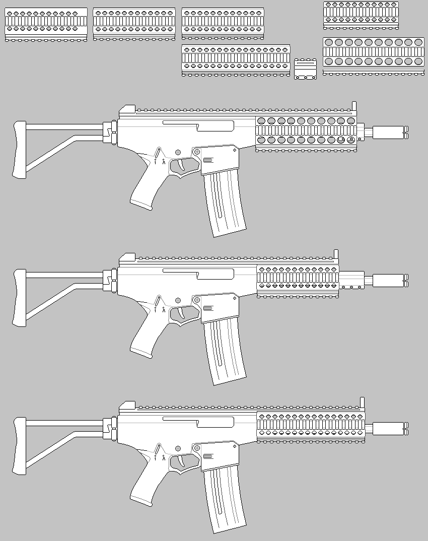 SA-AR-2 'Pitbull' Carbine RIS Handguard WIP combi