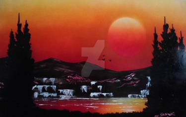 Red Sunset Mountains (Video's Final Pic)