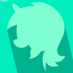 Minimalistic Lyra Heartstrings Flat Icon