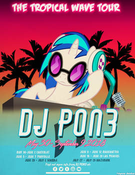 DJ PON3 Tour Poster 2018 Edition