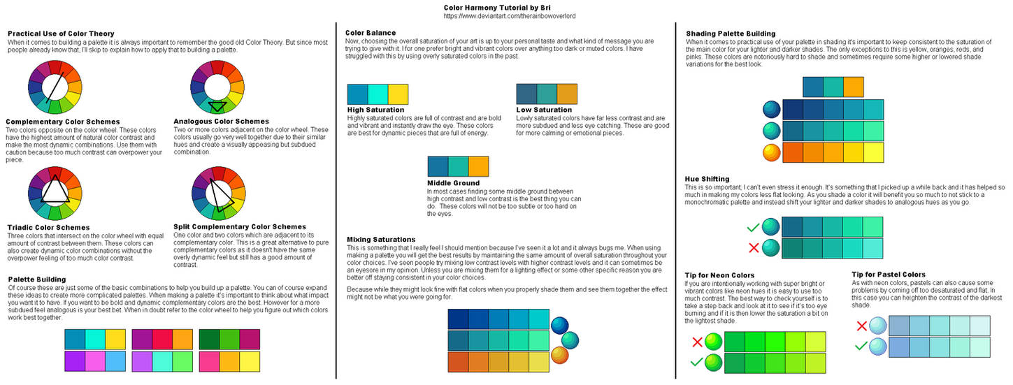 Color Harmony Tutorial by theRainbowOverlord on DeviantArt