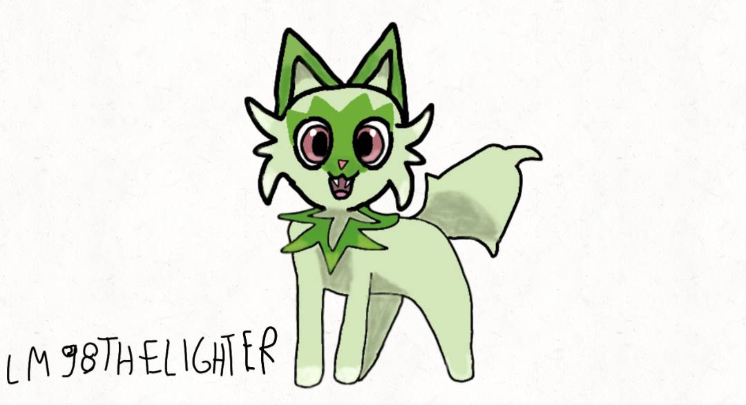 Sprigatito drawing by LM98THELIGHTER on DeviantArt