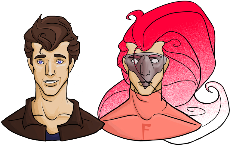 It's Flamingo Man by RidderHalfrijm on DeviantArt