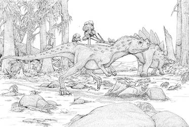 Ceratosaurus versus Stegosaurus