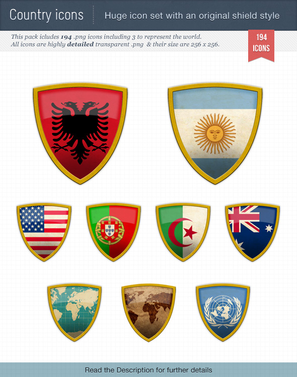 World flags icon set