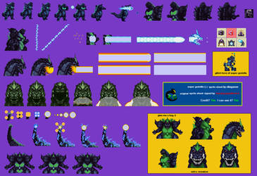 Super Godzilla Sprite Sheet