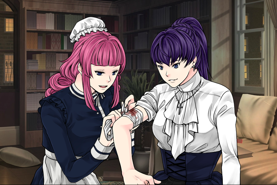 Vampire Hunter AU - Maid Bubblegum and Minami