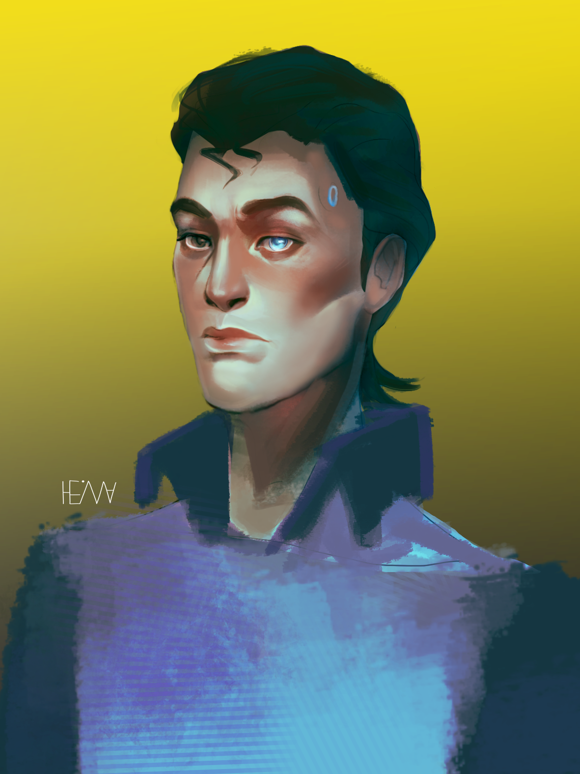 Rhys portrait by HeiwaHanella on DeviantArt