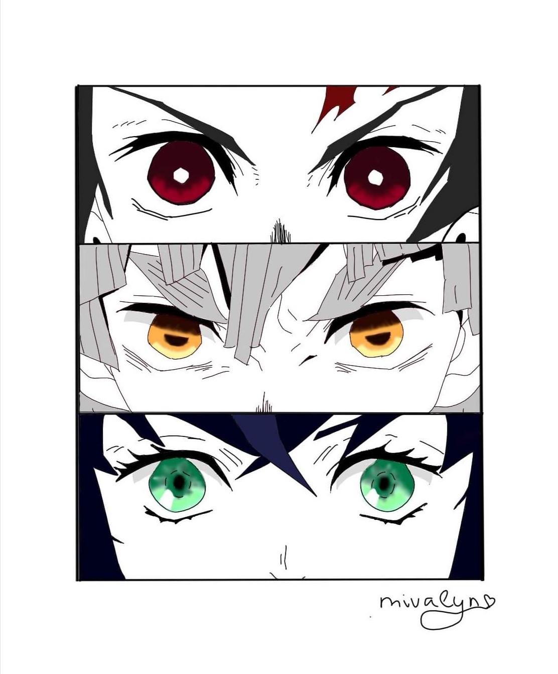 Demon Slayer Eyes by MentaSArts on DeviantArt