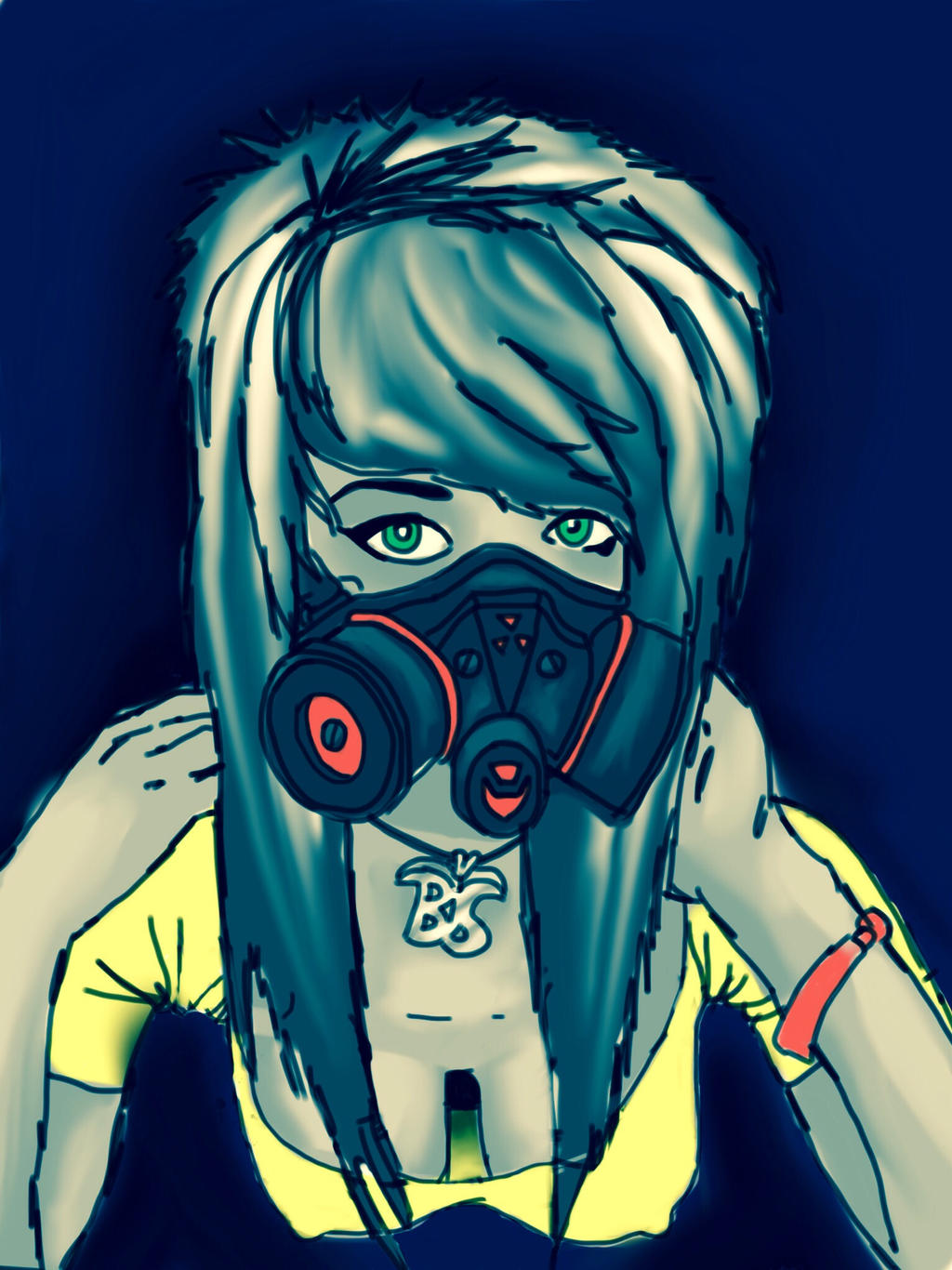 Emo Gas Mask Chick By Ferrinxvi On Deviantart 
