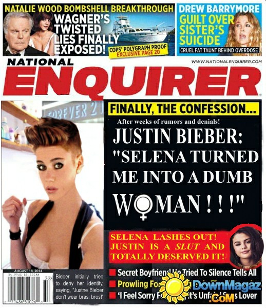 Bieber makes the Enquirer