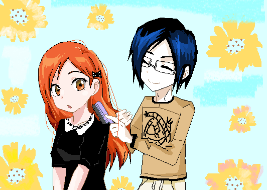 Orihime and Uryu