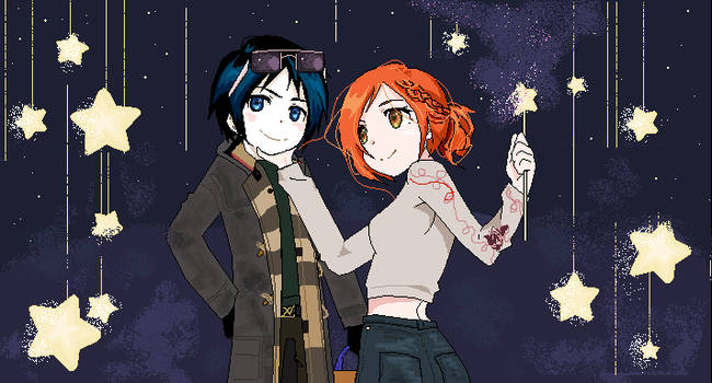 Uryu and Orihime go Stargazing