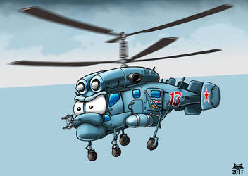Tough Little Kamov! by Artraccoon