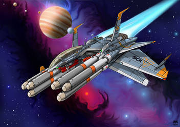 ASC-44 Devastator Missile Strike Craft by Artraccoon