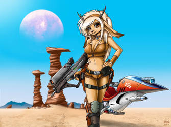 Ellie on Nuevo Durango by Artraccoon