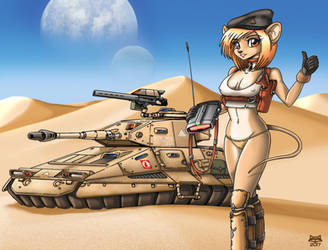 Nezuni Tank Commander by Artraccoon