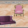 Baroque Chairs PNG Set