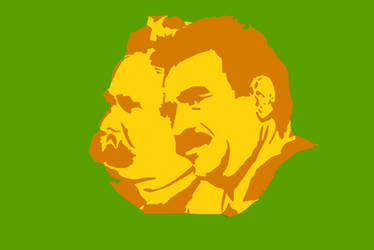 Nietzsche and Ocalan Flag