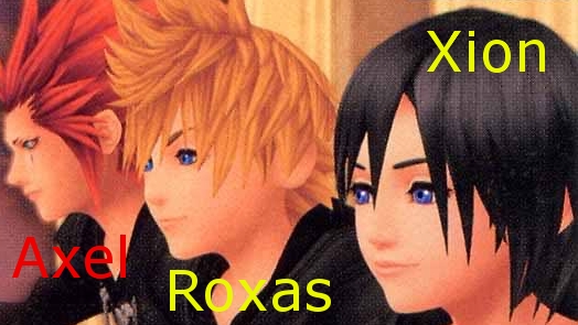 Axel, Roxas and Xion