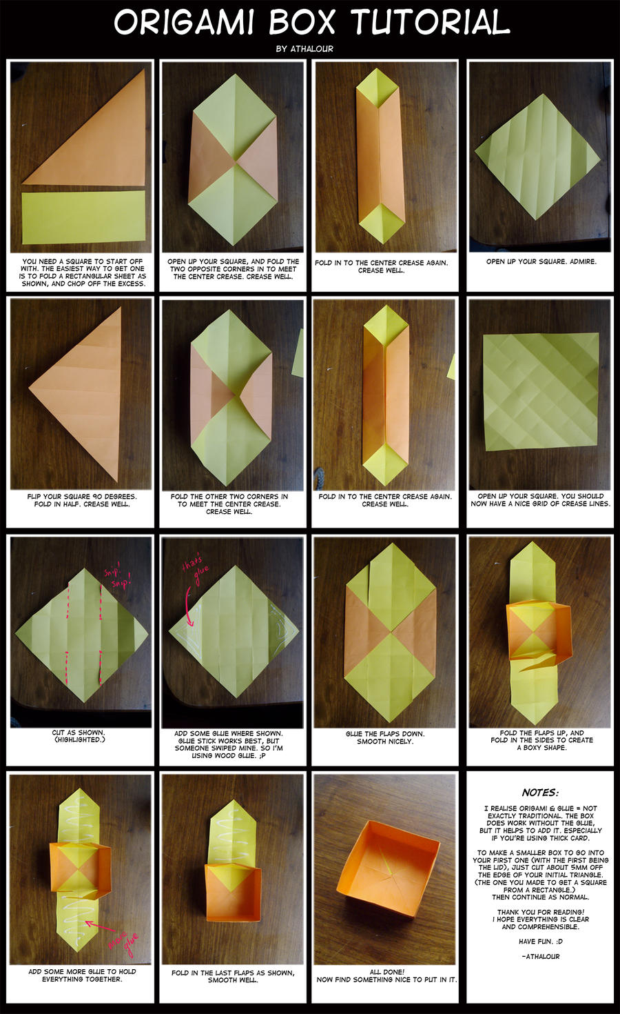 Origami Box Tutorial