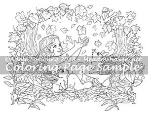 MeadowHaven Coloring Page: Autumn