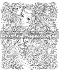 MeadowHaven Coloring Page:Feather-Light Masquerade