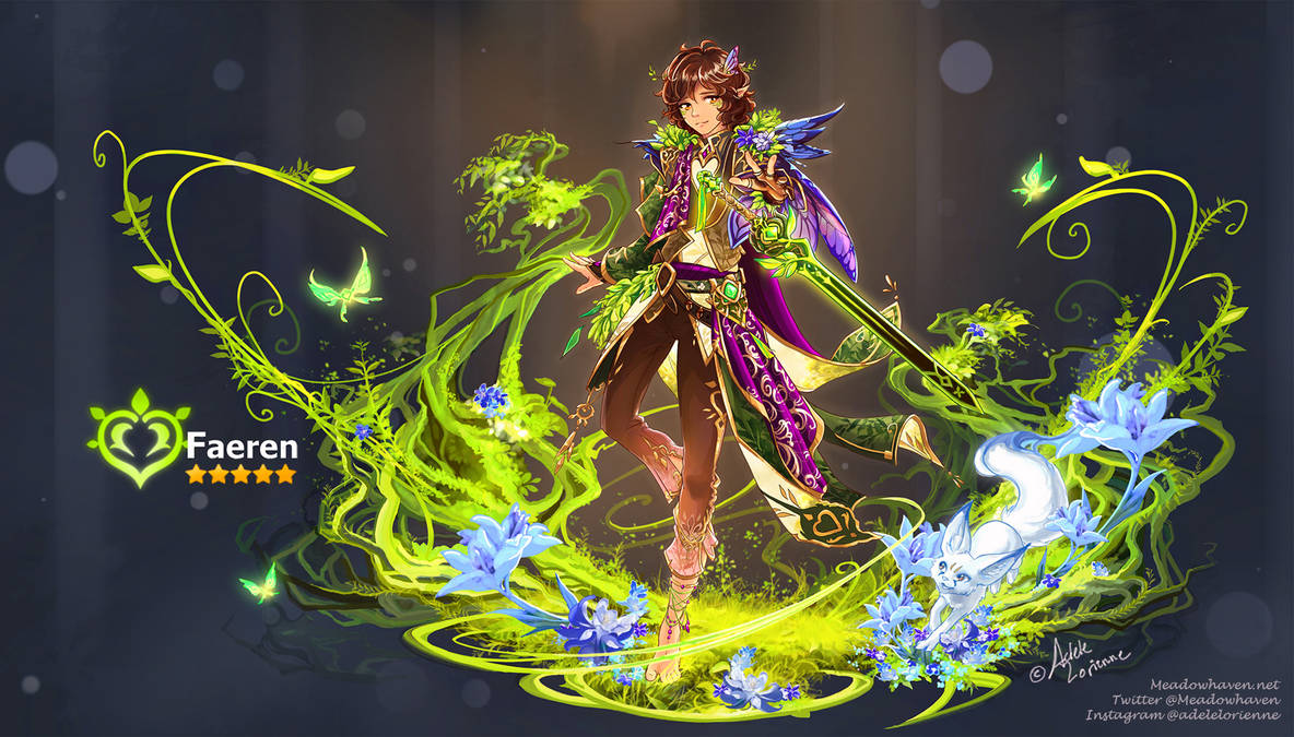 Faeren Genshin Impact style by Saimain on DeviantArt