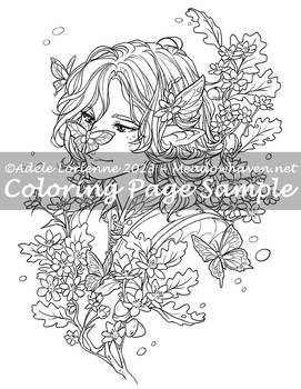 Meadowhaven Coloring Page: Butterfly Kisses