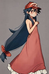 Ash Ketchum crossdressing 9