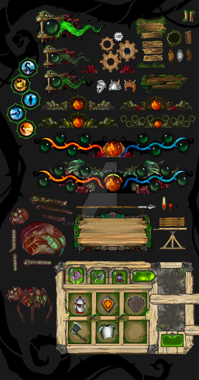Game UI by Fialinija on DeviantArt