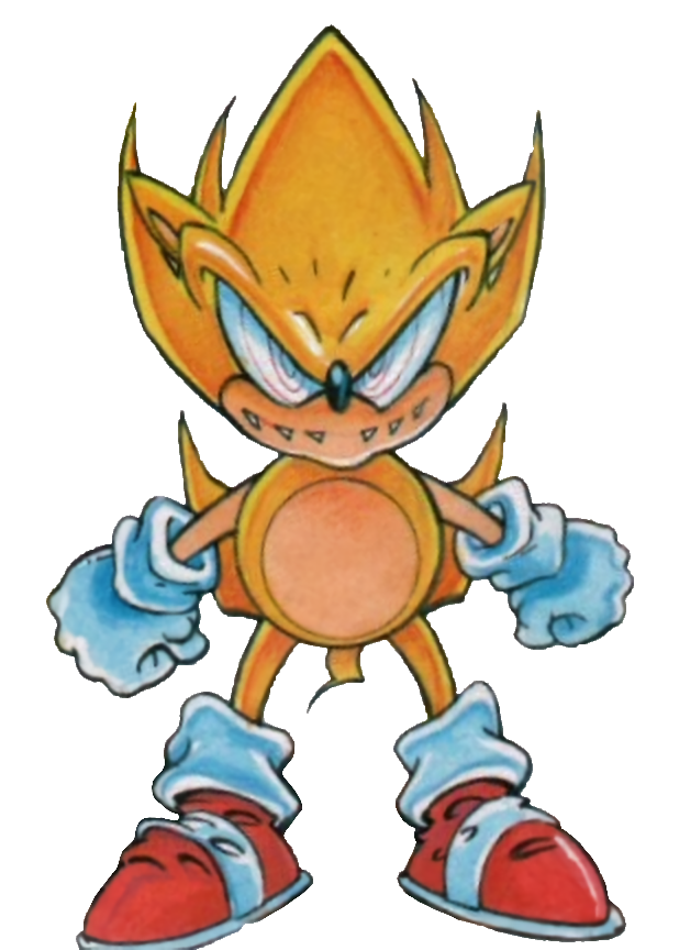 Fleetway Super Sonic Render (Sonic The Comic) #2 by CF2364 on DeviantArt