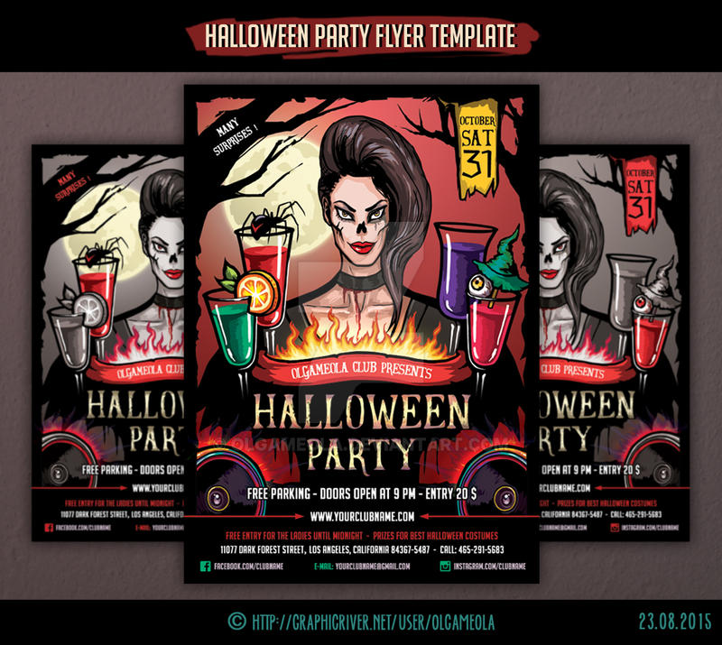 Halloween Party Flyer Template #2