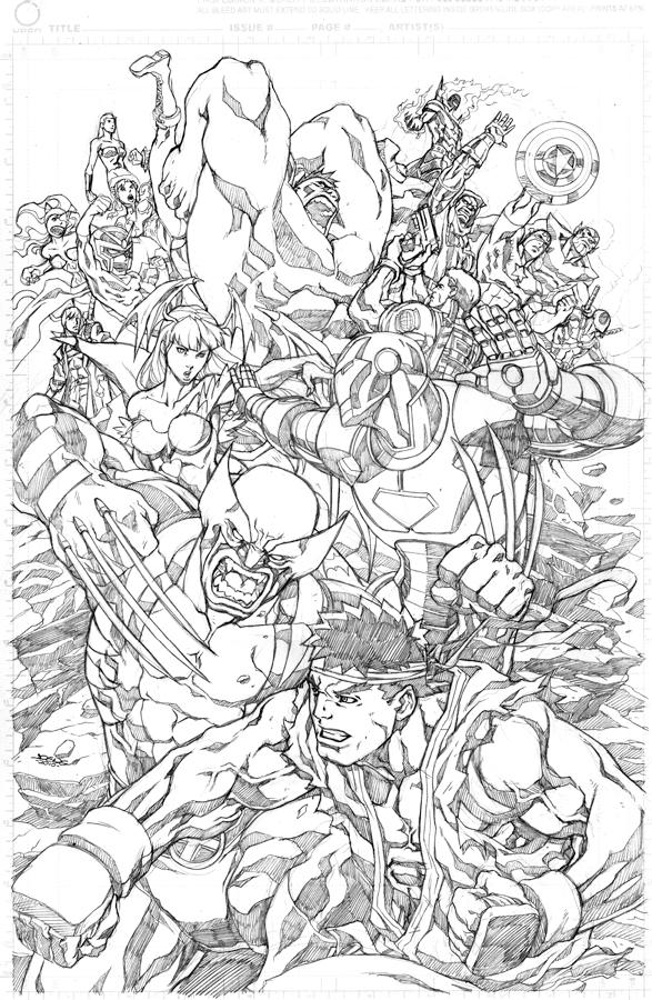 Marvelvs.Capcom 3 promo pencil by NgBoy on DeviantArt