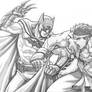 Batman vs Evil Ryu Commish