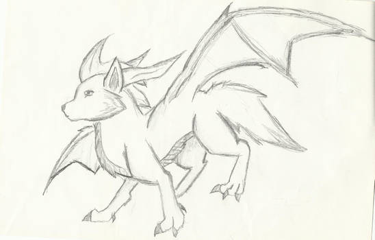 Reius- Half Dragon Half Wolf
