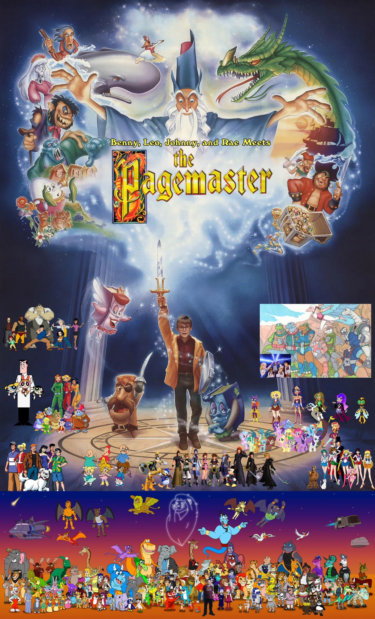 Benny Leo Johnny and Rae Meets The Pagemaster by AJHorton071397 on ...