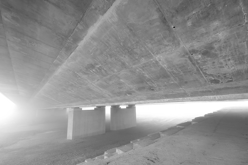 Under bridge