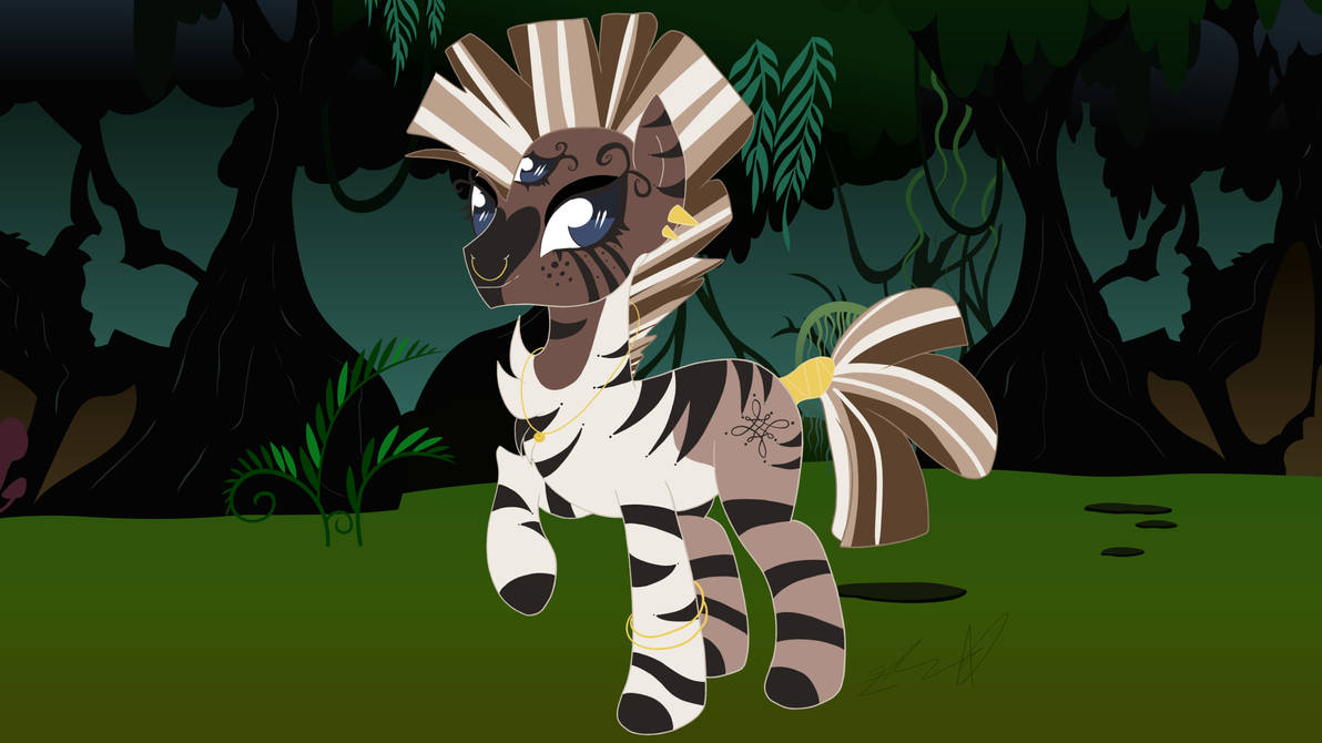 Okapi - the earth lover zebra by imbunbun on DeviantArt