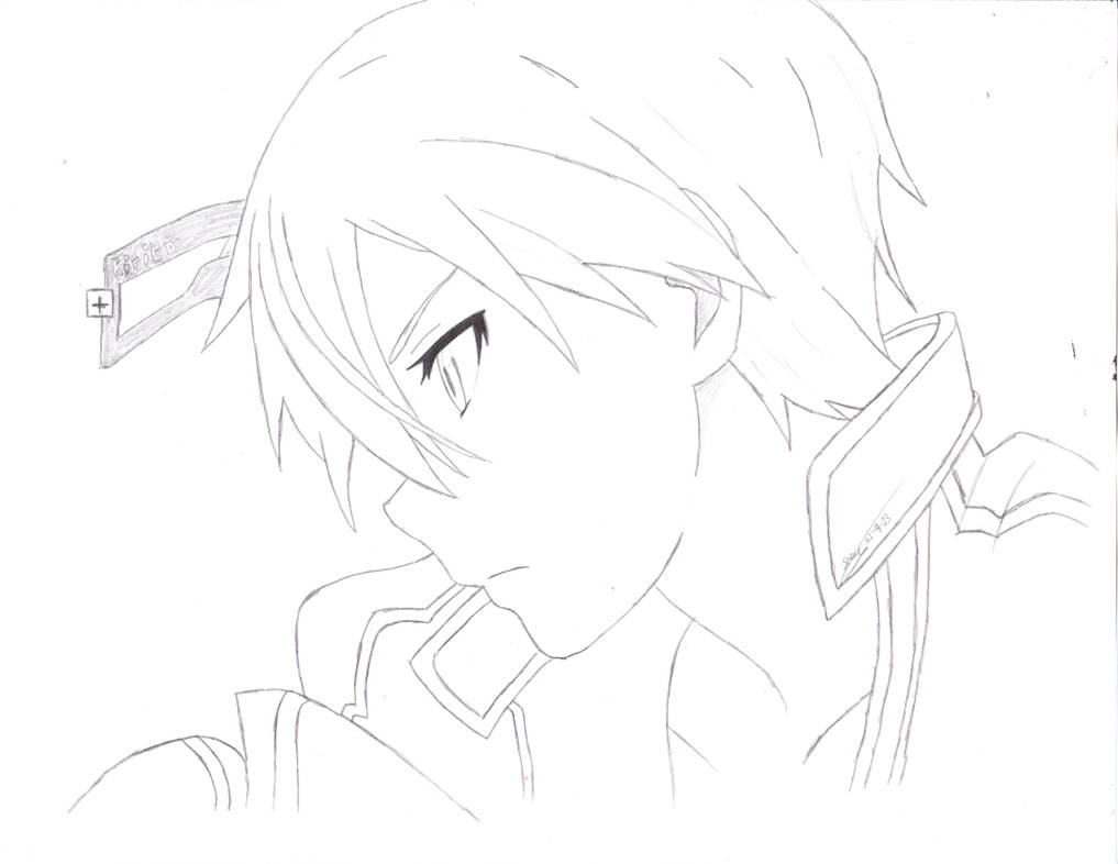 Kirito SAO Coloring Page by kamisama32 on DeviantArt