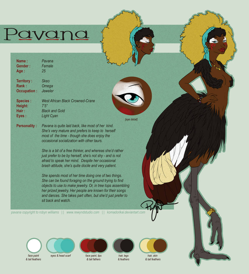 . VoS . Pavana Ref Sheet by bytesizetreasure