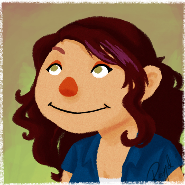 Muppet-style Self Portrait by bytesizetreasure