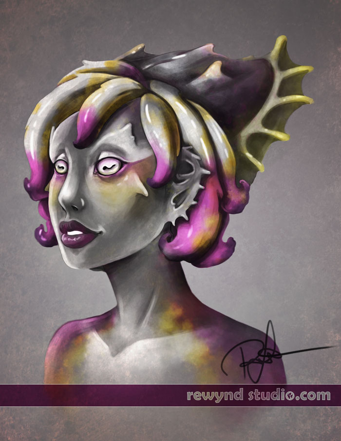 Cuttlefish Portrait by bytesizetreasure