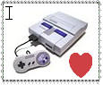 i heart SNES stamp by JavatheFox